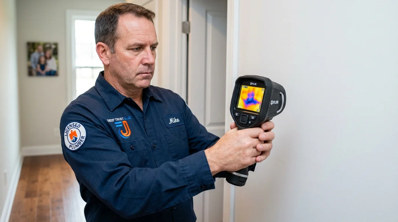 Thermal imaging leak detection by Johns Plumbing LLC in Hurt